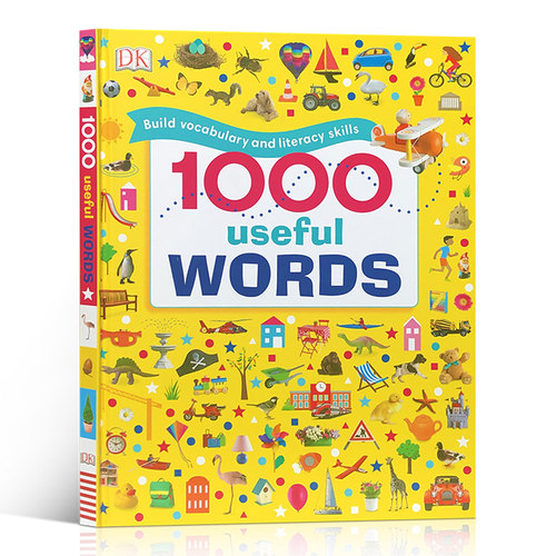 预售 进口英文原版DK入门词汇图解认知绘本1000 Useful Words 1000个常用词 儿童启蒙英语3-6岁亲子读物幼儿学前教育科普早教知识? - 图0