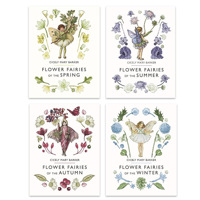 Cicely Mary Barker 花仙子合集 Flower Fairies 春夏秋冬之仙子4册套装 四季仙女绘本 植物花卉精美插画英文原版 大音