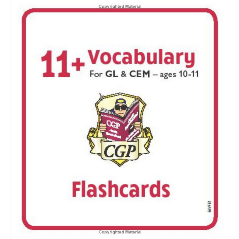 英国CGP原版 11+ Vocabulary Flashcards - Ages 10-1111+ 词汇抽认卡 - 10-11 岁 - 图0