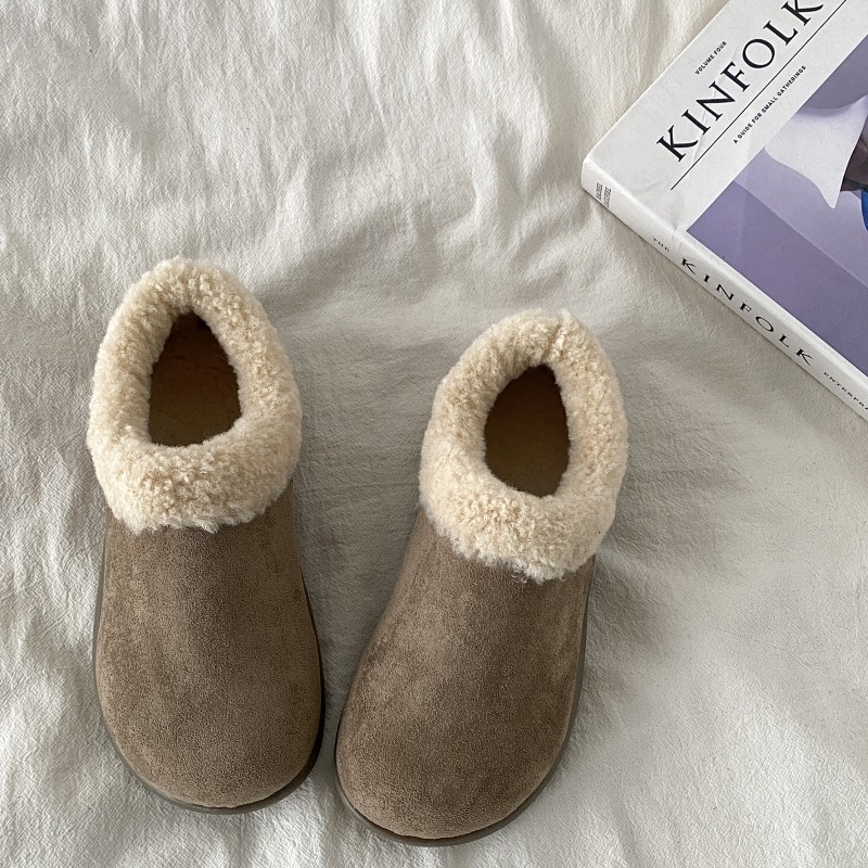 喜叔 复古加绒全包勃肯鞋小土豆棉鞋2025新款秋冬保暖毛毛雪地靴,淘宝优惠券,粉丝福利购,淘宝优惠卷