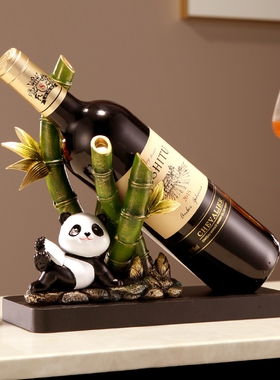 时代印象树脂红酒收纳新中式摆件