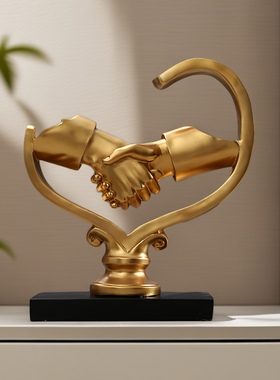 美式现代电视柜握手客厅办公室