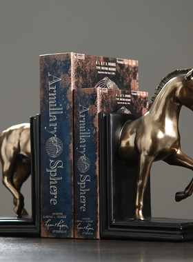 摆设美式书房酒柜装饰品骏马摆件