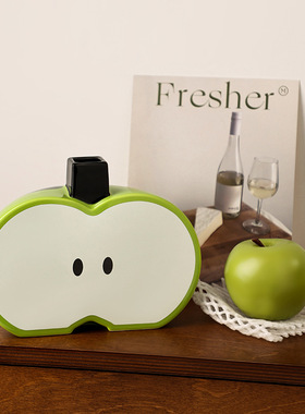 SHPIN BHM现代简约高级感苹果花器软装家居客厅电视柜桌面装饰品