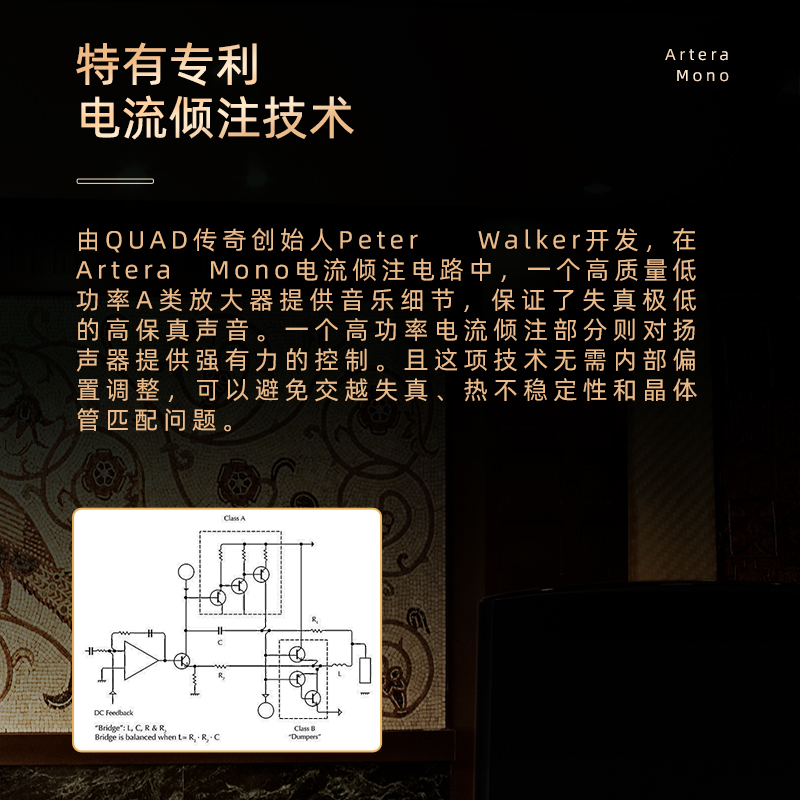 QUAD国都Artera Mono单声道纯后级功放机hifi发烧级大功率放大器 - 图1