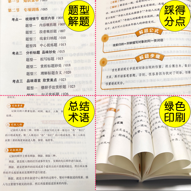 小学语文阅读理解公式法小学生3456三四五六年级上下册语文阅读理解专项训练小升初阅读理解提分技巧创意公式法快速提升语文能力-图1