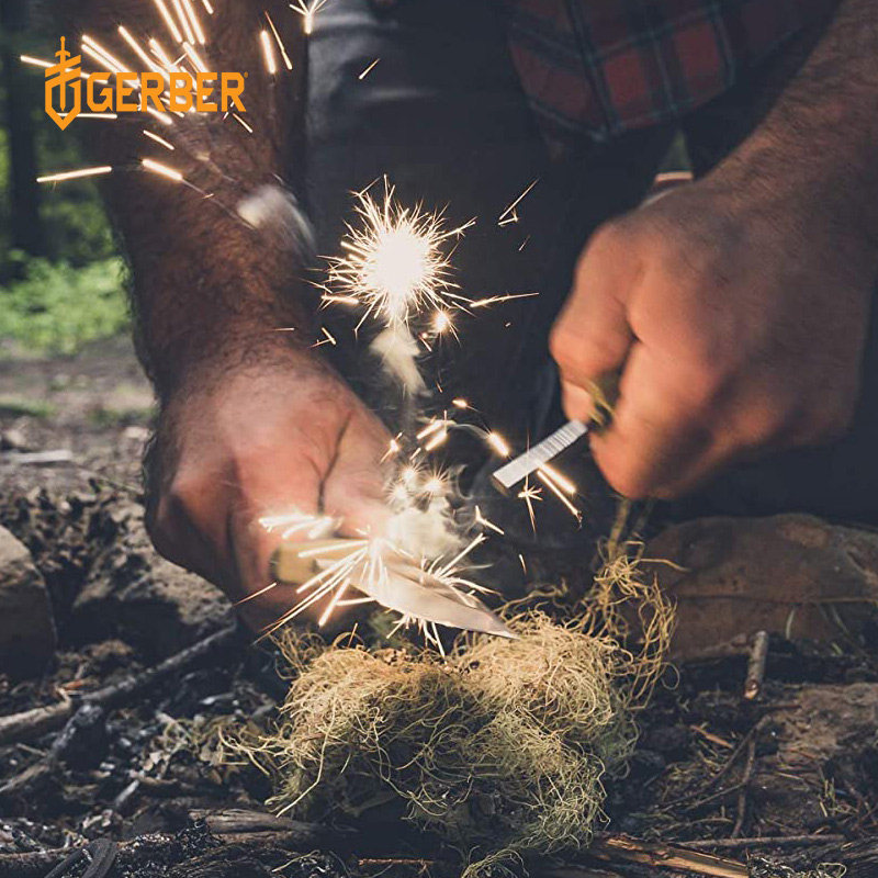 美国GERBER戈博野外求生户外生存刀战术刀带打火棒快速磨刀器口哨,淘宝优惠券,粉丝福利购,淘宝优惠卷