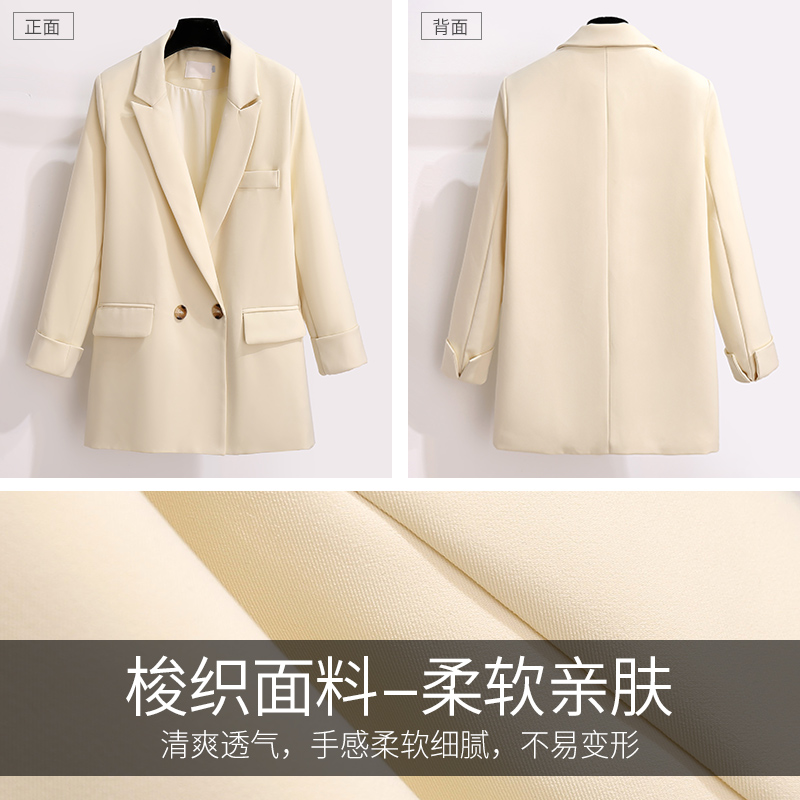 初黎旗舰店荷叶边连衣裙初秋装新款女长袖气质法式高端早秋季西装两件套2