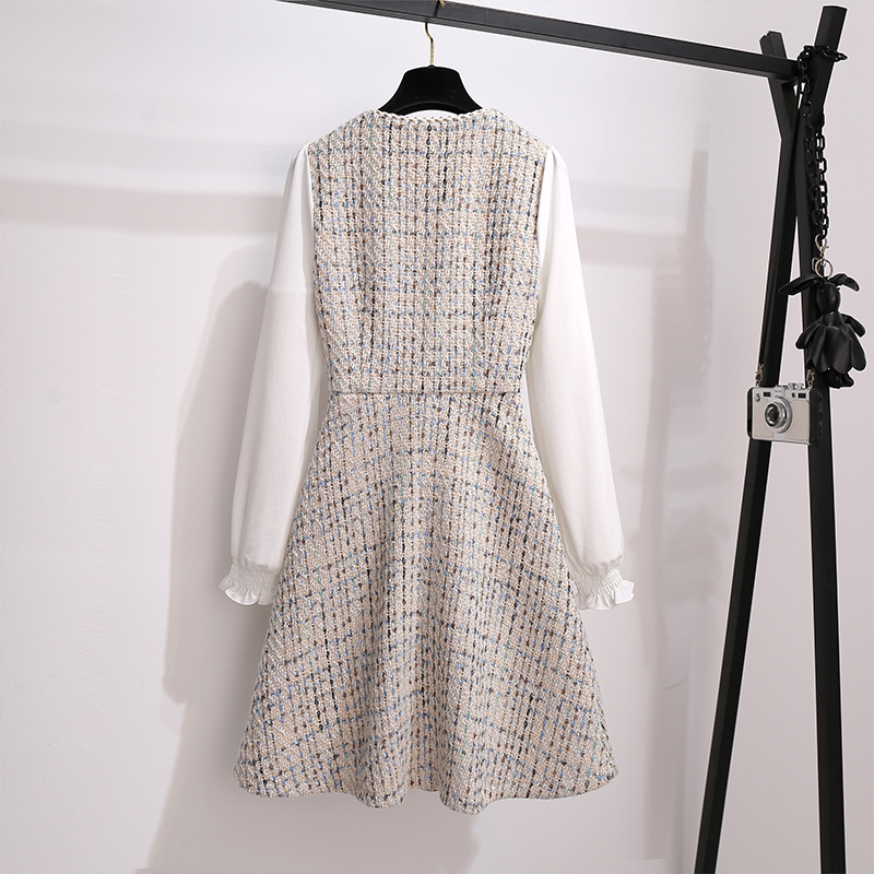 初黎旗舰店v领连衣裙秋冬装年新款女长袖高端气质女神范显瘦法式春秋季2