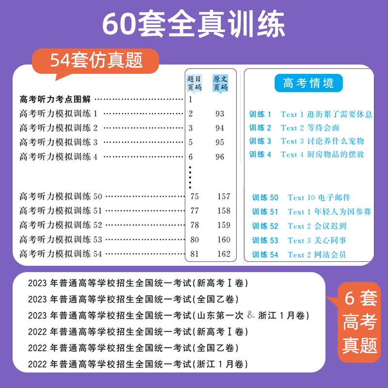 世纪金榜2025版高中英语听力高考版模拟考场版扫码听高考高三辅导高中英语听力专项学习考试-图2