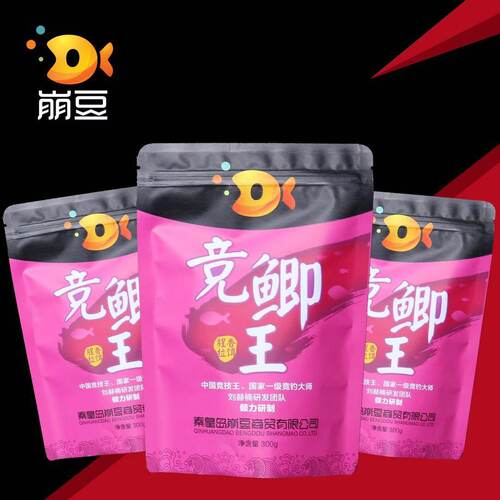 崩豆精品 竞鲫王 浓香型/腥香型 拉饵 300克 黑坑野钓鲫鱼饵料 - 图0