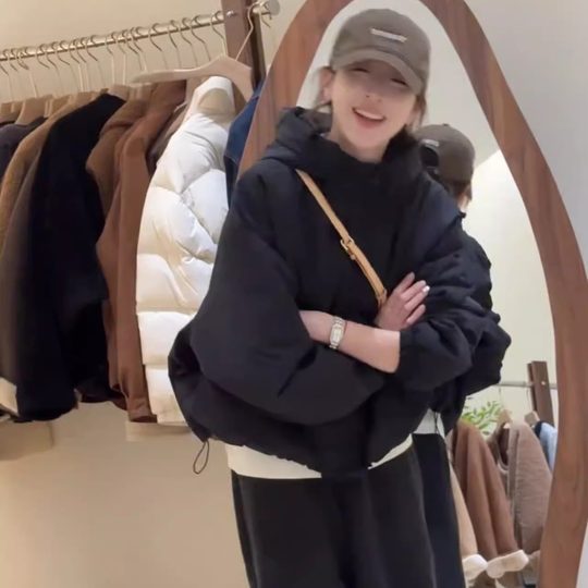 New winter style for women's cotton thickened jacket