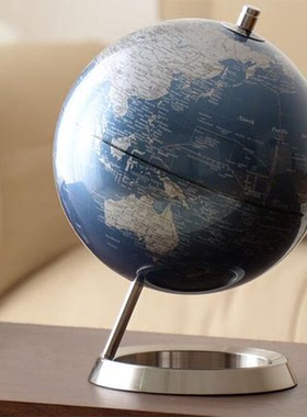 英文标示世界城市地球仪