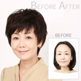 Японский парик, кудрявая челка изготовленная из настоящих волос, пряди волос