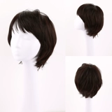 Японская челка на макушку изготовленная из настоящих волос, парик, шлем для пожилых людей для матери, популярно в интернете, для среднего возраста