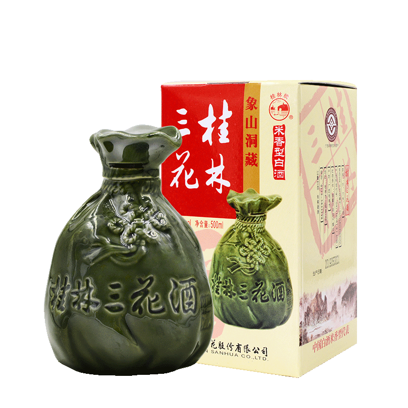 桂林三花酒象山洞藏三花52度粮食白酒米香窖酒500ml*6瓶整箱特产-图3