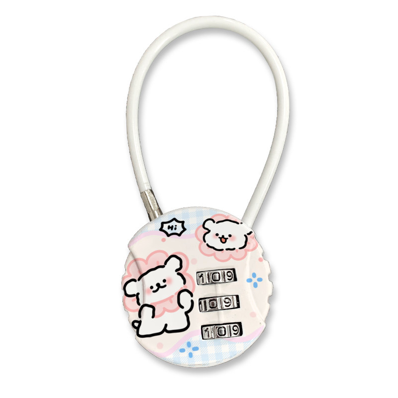 电动车车筐篮头盔钢丝密码锁挂锁大学宿舍柜子书包箱包小号锁车头,淘宝优惠券,粉丝福利购,淘宝优惠卷