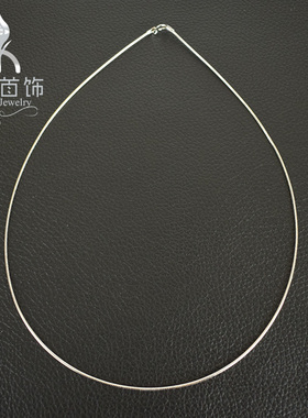 意大利进口欧美加S925纯银项圈 原宿风银项链DIY饰品女气质锁骨链