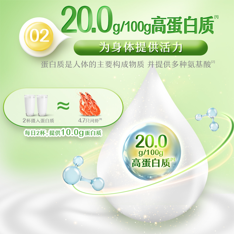 伊利旗舰店全脂甜奶粉400g/袋富含钙高蛋白质早餐冲饮搭配便携