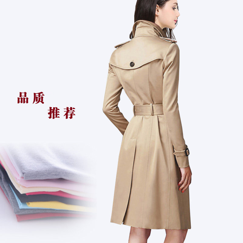 2020春秋季新款英伦中长款休闲风衣 都岚佳阳风衣