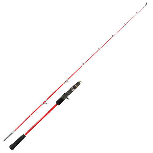 慢摇铁板竿近海小船竿轻型深海碳素实心一节半船钓竿富士旋转导环 - 图3