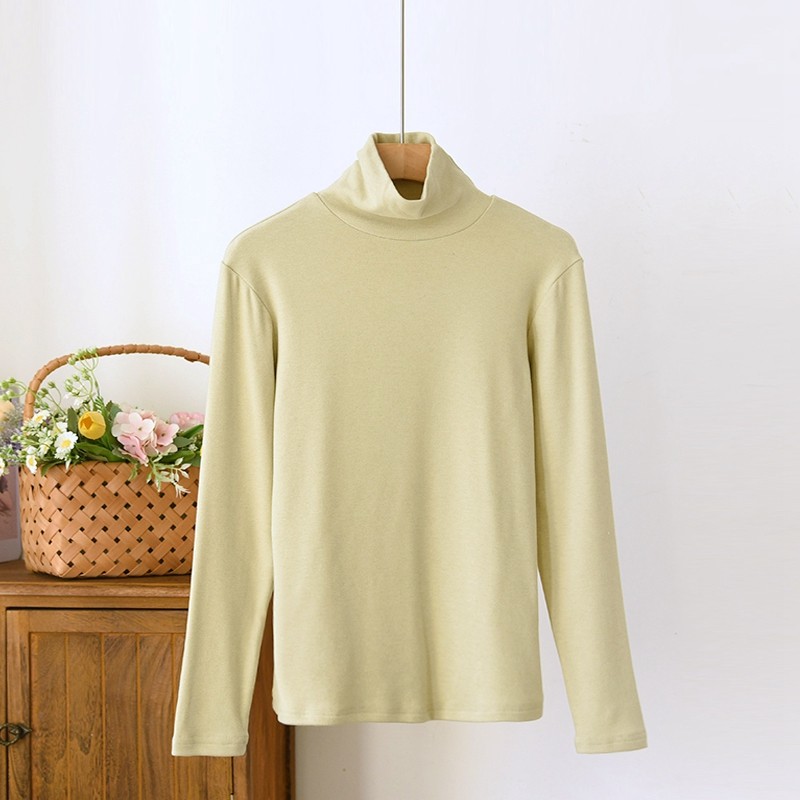 秋冬季高领德绒上衣女简约纯色圆领套头秋衣内穿打底衫单件上装,淘宝优惠券,粉丝福利购,淘宝优惠卷