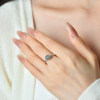 Natural grade A high ice jade egg ring live mouth