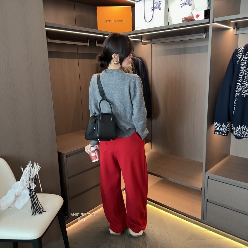 2025冬季新品韩版宽松显瘦羊毛针织开衫外套减龄气质上衣时尚女潮 - 图2