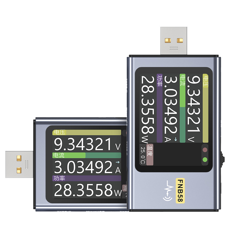 FNIRSI-FNB58 USB电压电流表Type-C多功能快充测试仪QC/PD诱骗器-图3