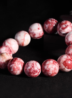 黔隆工艺朱砂原石石手链