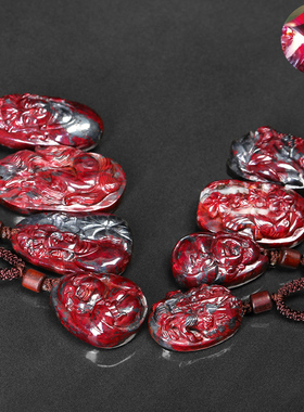 黔隆工艺男女朱砂手工雕刻吊坠