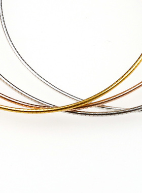 纯银蛇骨链调节伸缩穿针项圈