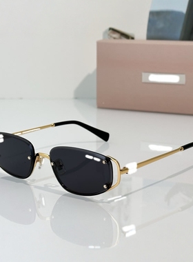 欧美无框街拍气质女防晒舒适墨镜