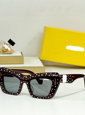 镶钻奢华欧美高档猫眼气质潮墨镜