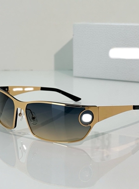 欧美长方形贴脸弧度个性遮阳墨镜