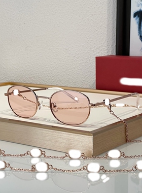 欧美带链条舒适个性女遮阳太阳镜