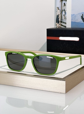 简约百搭欧美女防晒中小方形墨镜