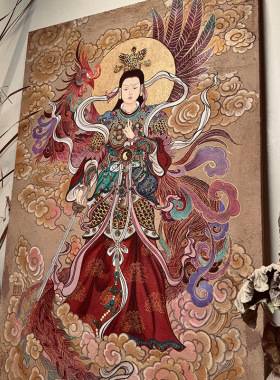新中式九天玄女招财镇宅装饰画