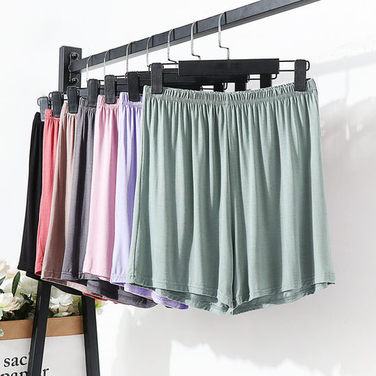 Korean style slim high waist loose wide-leg pants shorts