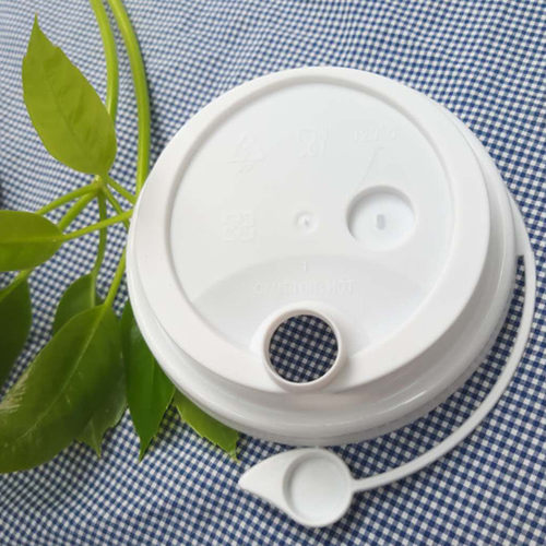 90口一次性奶茶杯盖防漏连体杯盖网红奶茶杯盖注塑磨砂杯盖100只 - 图2