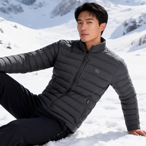 可隆JWJDW24291石墨烯锁温内衬防风防水加厚保暖白鹅绒羽绒服 - 图3