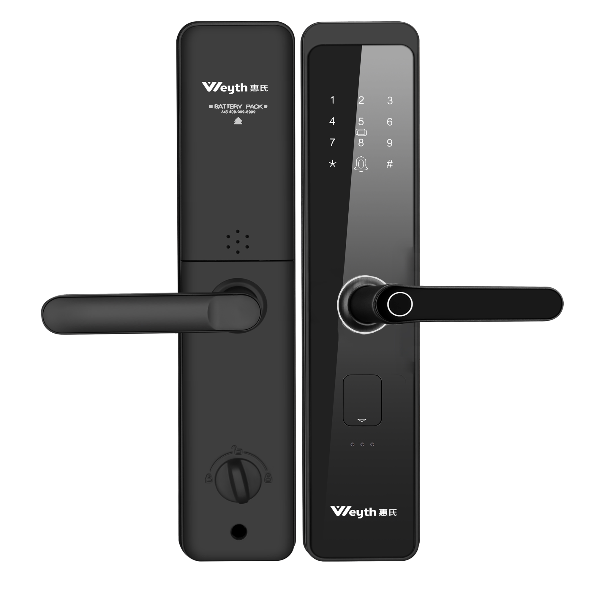 惠氏指纹锁家用防盗门电子锁抓拍智能锁入户门密码锁门锁x77