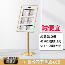 Exhibition Stand Upright Floor Style Billboard Display Cards Beauty Hair Beauty Poster Show Shelves Waterboard