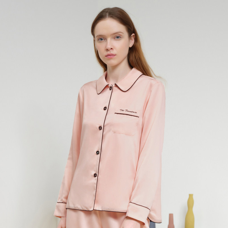 gxg春季情侣男士冰丝长袖套装睡衣 gxg内衣睡衣/家居服套装