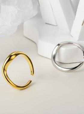 不规则指环立体开口波浪