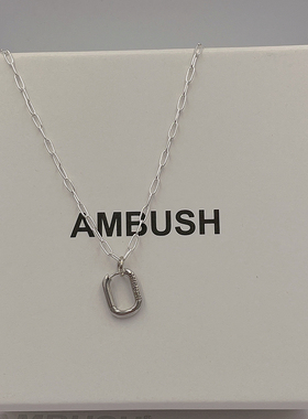 absambush相框造型男女嘻哈项链