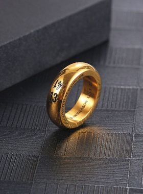 日韩潮流GD权志龙同款1314情侣钛钢戒指 男女个性嘻哈百搭指环