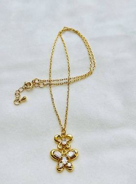 韩国fever同款珍珠项链女ins轻奢时尚气质小众设计感高级锁骨链潮