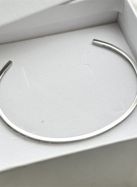 简约经典数字LOGO极细窄款手镯男女个性数字环绕时尚情侣手环