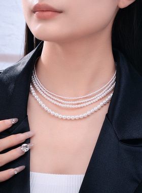 fever同款法式珍珠项链女包金高级感小香风气质锁骨链轻奢潮